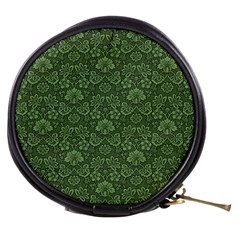 Damask Green Mini Makeup Bag