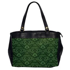 Damask Green Oversize Office Handbag by vintage2030