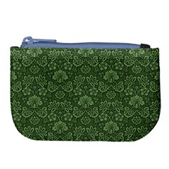 Damask Green Large Coin Purse by vintage2030