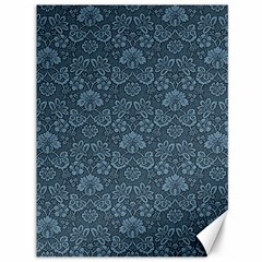 Damask Blue Canvas 36  X 48  by vintage2030