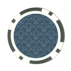 Damask Blue Poker Chip Card Guard (10 Pack) by vintage2030