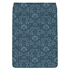 Damask Blue Removable Flap Cover (l) by vintage2030