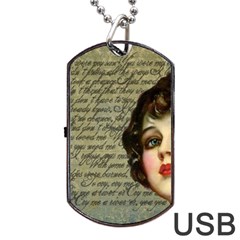 Vintage 1047247 1280 Dog Tag Usb Flash (one Side) by vintage2030