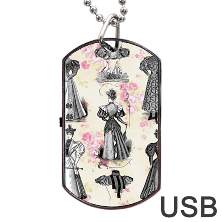 Vintage 1064132 1920 Dog Tag USB Flash (Two Sides)