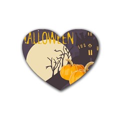 Halloween 979495 1280 Rubber Coaster (heart)  by vintage2030