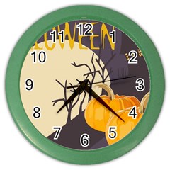 Halloween 979495 1280 Color Wall Clock