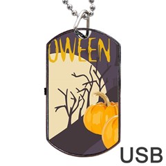 Halloween 979495 1280 Dog Tag Usb Flash (one Side) by vintage2030