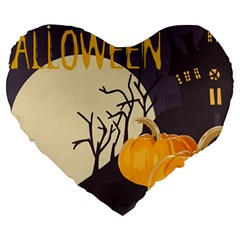 Halloween 979495 1280 Large 19  Premium Heart Shape Cushions by vintage2030