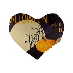 Halloween 979495 1280 Standard 16  Premium Flano Heart Shape Cushions by vintage2030