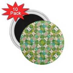 Vintage Floral Print Collage Pattern 2 25  Magnets (10 Pack)  by dflcprints