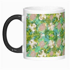 Vintage Floral Print Collage Pattern Morph Mugs by dflcprints