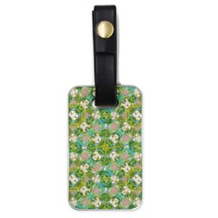 Vintage Floral Print Collage Pattern Luggage Tags (one Side)  by dflcprints