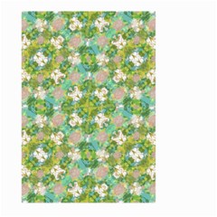 Vintage Floral Print Collage Pattern Large Garden Flag (two Sides) by dflcprints