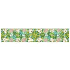 Vintage Floral Print Collage Pattern Small Flano Scarf