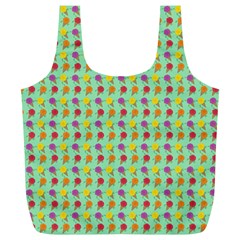 Roses Are Sorbet Pattern Full Print Recycle Bag (xl) by emilyzragz