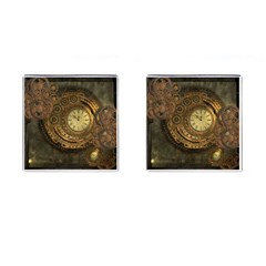 Awesome Steampunk Design, Clockwork Cufflinks (square) by FantasyWorld7