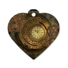 Awesome Steampunk Design, Clockwork Dog Tag Heart (one Side) by FantasyWorld7