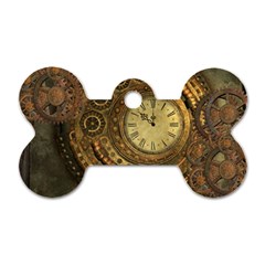 Awesome Steampunk Design, Clockwork Dog Tag Bone (one Side) by FantasyWorld7