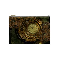 Awesome Steampunk Design, Clockwork Cosmetic Bag (medium) by FantasyWorld7