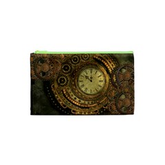 Awesome Steampunk Design, Clockwork Cosmetic Bag (xs) by FantasyWorld7