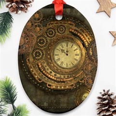 Awesome Steampunk Design, Clockwork Ornament (oval) by FantasyWorld7