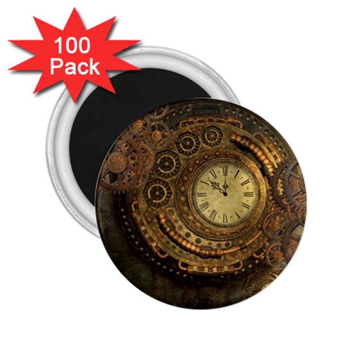 Awesome Steampunk Design, Clockwork 2.25  Magnets (100 pack) 