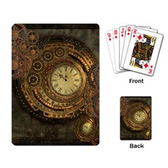 Awesome Steampunk Design, Clockwork Playing Cards Single Design by FantasyWorld7