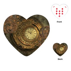 Awesome Steampunk Design, Clockwork Playing Cards (heart) by FantasyWorld7