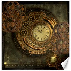 Awesome Steampunk Design, Clockwork Canvas 12  X 12  by FantasyWorld7