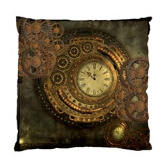 Awesome Steampunk Design, Clockwork Standard Cushion Case (one Side) by FantasyWorld7