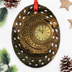 Awesome Steampunk Design, Clockwork Ornament (oval Filigree) by FantasyWorld7