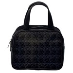 Wavy Grid Dark Pattern Classic Handbag (Two Sides) Back