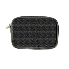 Wavy Grid Dark Pattern Coin Purse by dflcprints