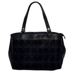 Wavy Grid Dark Pattern Oversize Office Handbag by dflcprints