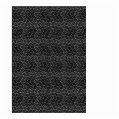 Wavy Grid Dark Pattern Small Garden Flag (two Sides) by dflcprints