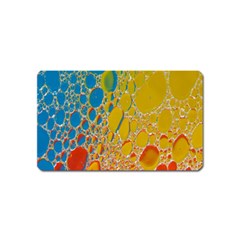 Bubbles Abstract Lights Yellow Magnet (Name Card)