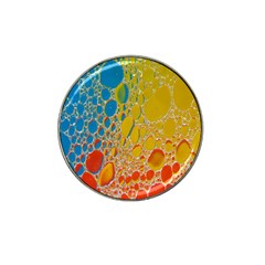 Bubbles Abstract Lights Yellow Hat Clip Ball Marker