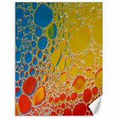 Bubbles Abstract Lights Yellow Canvas 18  x 24 