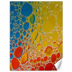 Bubbles Abstract Lights Yellow Canvas 36  x 48 