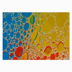 Bubbles Abstract Lights Yellow Large Glasses Cloth