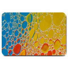 Bubbles Abstract Lights Yellow Large Doormat 