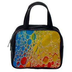 Bubbles Abstract Lights Yellow Classic Handbag (One Side)