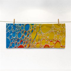 Bubbles Abstract Lights Yellow Hand Towel