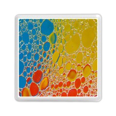 Bubbles Abstract Lights Yellow Memory Card Reader (Square)