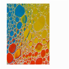 Bubbles Abstract Lights Yellow Large Garden Flag (Two Sides)