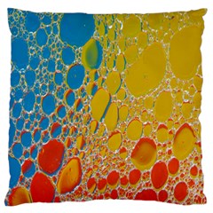 Bubbles Abstract Lights Yellow Large Cushion Case (One Side)