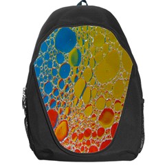 Bubbles Abstract Lights Yellow Backpack Bag