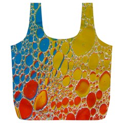 Bubbles Abstract Lights Yellow Full Print Recycle Bag (XL)