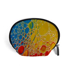 Bubbles Abstract Lights Yellow Accessory Pouch (Small)