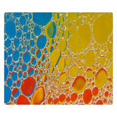 Bubbles Abstract Lights Yellow Double Sided Flano Blanket (Small) 